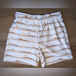 NWT Golden Hour Boys Swim Shorts UPF50 By Sweet P Baby Co Size 7/8